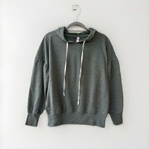 Women's sweatshirt hooded sleepwear fleece Xhilaration sage green S Sleepwear